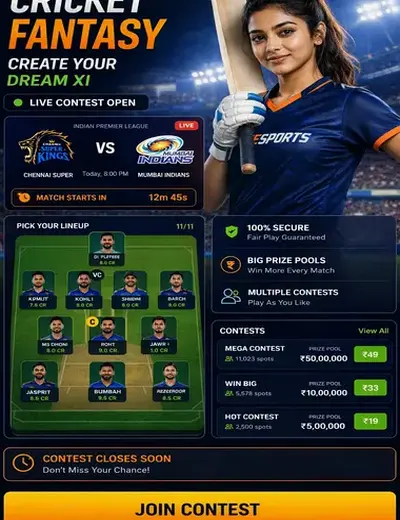 Ganga7 (ganga7) fantasy cricket & matchday visual 3